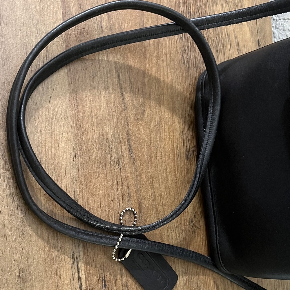 Coach Black Leather Crossbody Bag - Picture 6 of 8